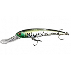 Minnow Flotante Con 2 Ganchos Ojos 3D  17cm/28.7g  Trolling Profundidad De Buceo 2.7m-4,5m