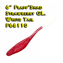 Flapp'Shad Strawberry GL. White Tail